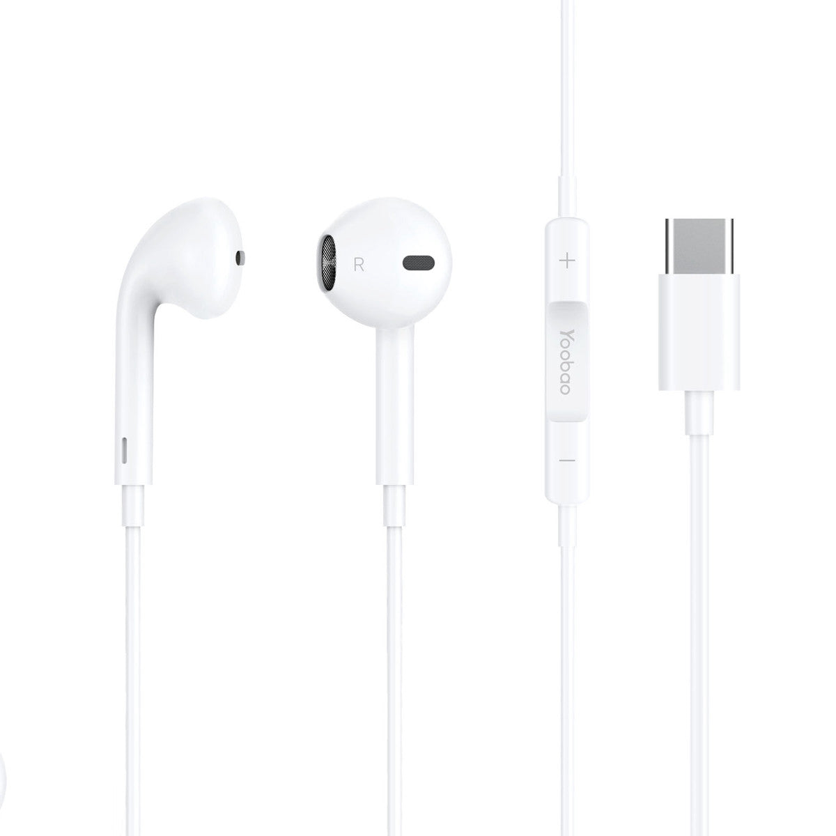 YOOBAO YBL-6 Stereo Semi-in-ear Earphones Wired Headphones with Type-C Plug YOOBAO YBL-6 Stereo Semi-in-ear Earphones Wired Headphones with Type-C Plug